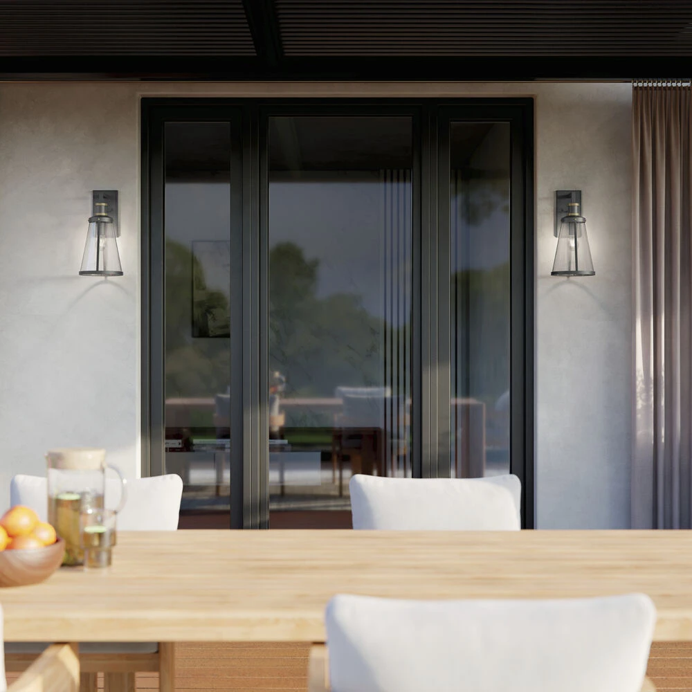 Talman 1 Light 18 Inch Black Textured Outdoor Wall, Medium 11 Talman 1 Light 18 Inch Black Textured Outdoor Wall, Medium - Image 11
