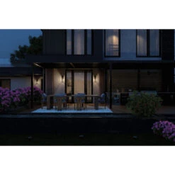 Talman 1 Light 18 Inch Black Textured Outdoor Wall, Medium 39 Talman 1 Light 18 Inch Black Textured Outdoor Wall, Medium -Lighting Promotional Store livingroom talman 59147bkt overall night 2a sconce