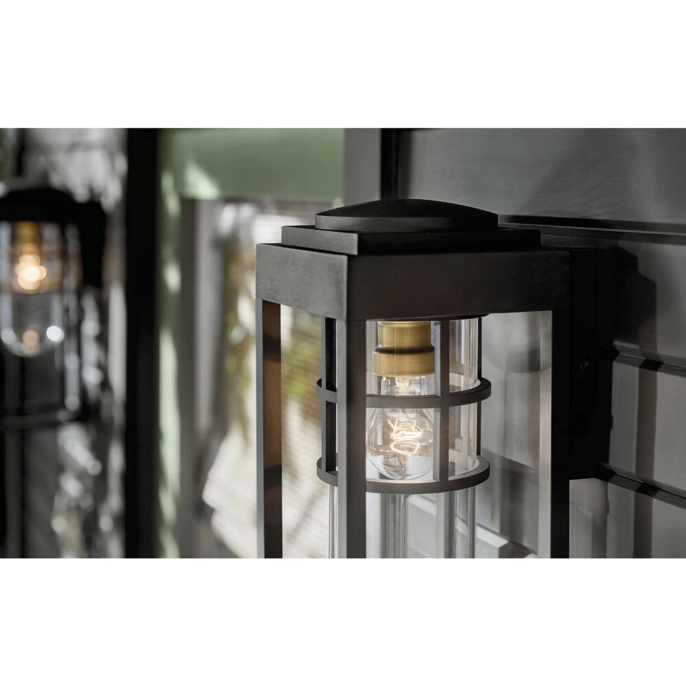 Hone 1 Light 18 Inch Black Textured Outdoor Wall, Medium 7 Hone 1 Light 18 Inch Black Textured Outdoor Wall, Medium - Image 7