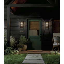Hone 1 Light 18 Inch Black Textured Outdoor Wall, Medium 30 Hone 1 Light 18 Inch Black Textured Outdoor Wall, Medium -Lighting Promotional Store patio hone 59138bkt mid dusk 1a sconce