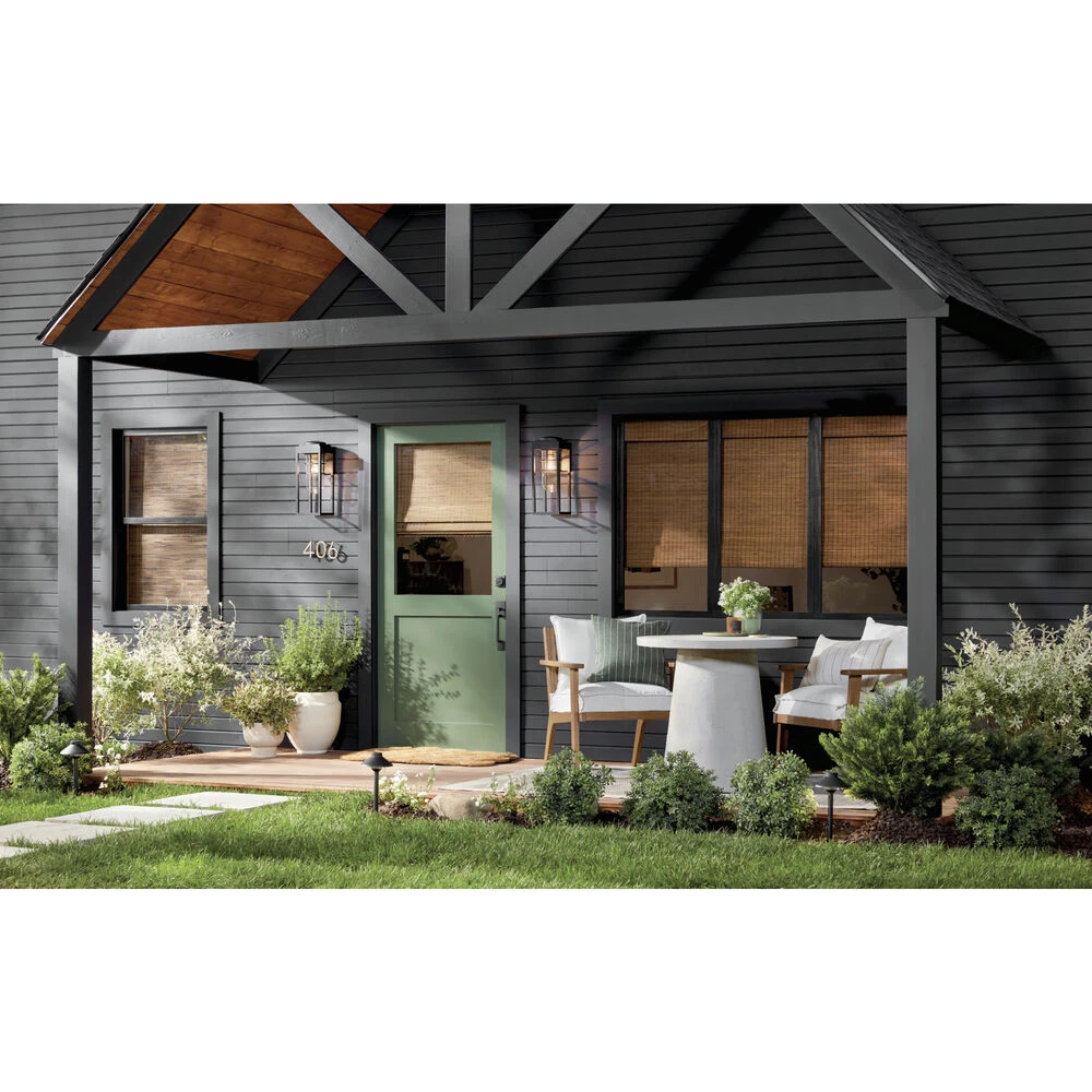 Hone 1 Light 18 Inch Black Textured Outdoor Wall, Medium 13 Hone 1 Light 18 Inch Black Textured Outdoor Wall, Medium - Image 13