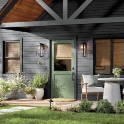 Hone 1 Light 18 Inch Black Textured Outdoor Wall, Medium 33 Hone 1 Light 18 Inch Black Textured Outdoor Wall, Medium -Lighting Promotional Store patio hone 59138bkt overall day 1a allon square