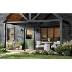 Hone 1 Light 18 Inch Black Textured Outdoor Wall, Medium 38 Hone 1 Light 18 Inch Black Textured Outdoor Wall, Medium -Lighting Promotional Store patio hone 59138bkt overall day 4a alloff
