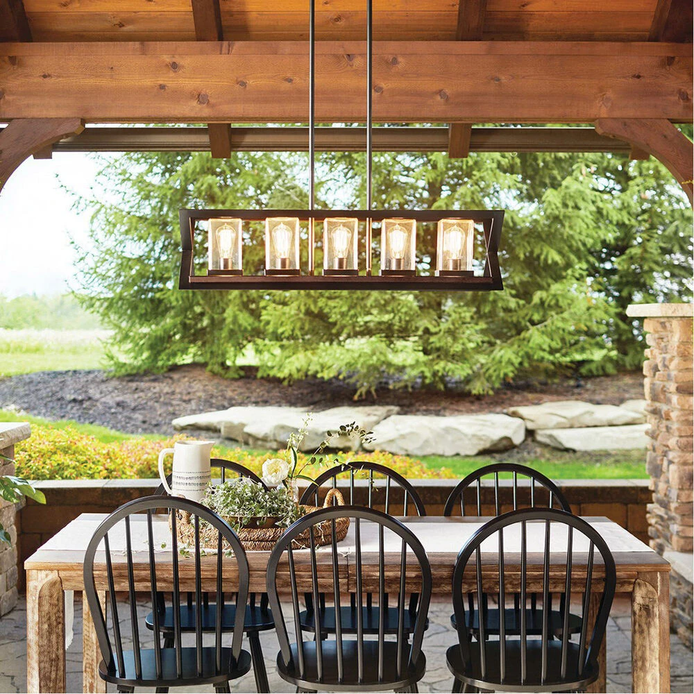 Morelle 5 Light 11 Inch Black Outdoor Chandelier 7 Morelle 5 Light 11 Inch Black Outdoor Chandelier - Image 7