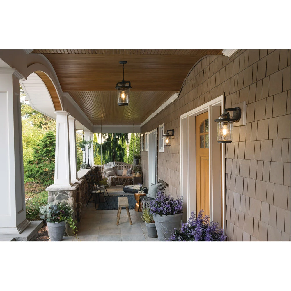 Andover 1 Light 14 Inch Weathered Zinc Outdoor Wall, Medium 9 Andover 1 Light 14 Inch Weathered Zinc Outdoor Wall, Medium - Image 9