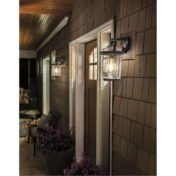 Andover 1 Light 14 Inch Weathered Zinc Outdoor Wall, Medium 24 Andover 1 Light 14 Inch Weathered Zinc Outdoor Wall, Medium -Lighting Promotional Store porch andover 49865wzc night
