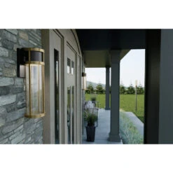 Camillo LED 20 Inch Black Textured Outdoor Wall, Large 28 Camillo LED 20 Inch Black Textured Outdoor Wall, Large -Lighting Promotional Store stone exterior camillo 59141bkt detail day 2a