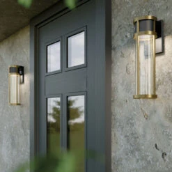Camillo LED 20 Inch Black Textured Outdoor Wall, Large 31 Camillo LED 20 Inch Black Textured Outdoor Wall, Large -Lighting Promotional Store stone exterior camillo 59141bkt detail day 3a square